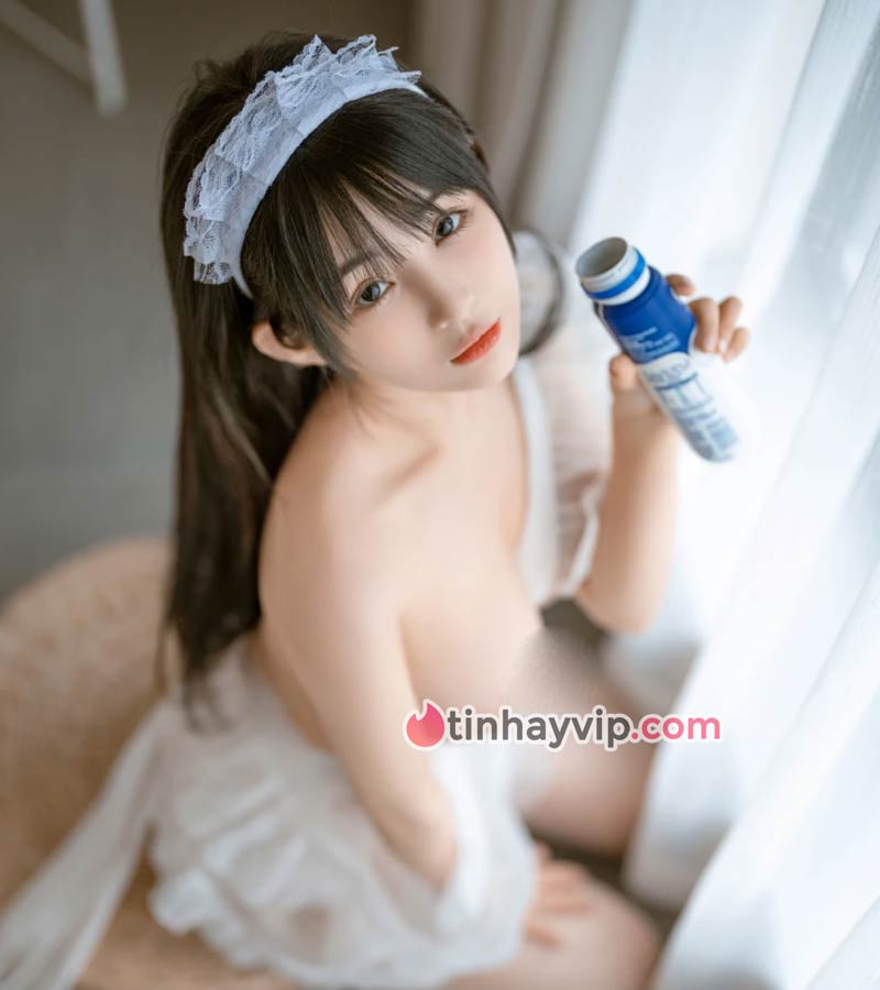 Sakurai Ning Ning cosplay hầu gái 18+ 9