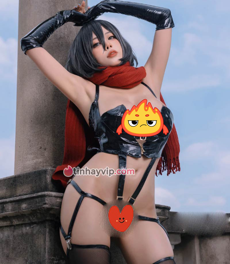 Byoru cosplay Mikasa Ackerman Attack on Titan 18+ Byoru cosplay Mikasa 18+ 6
