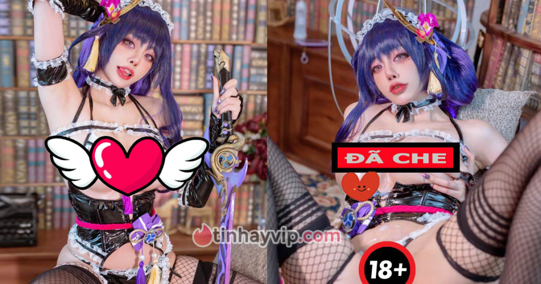 Byoru cosplay Raiden Shogun 18+ bóng bẩy cực khét