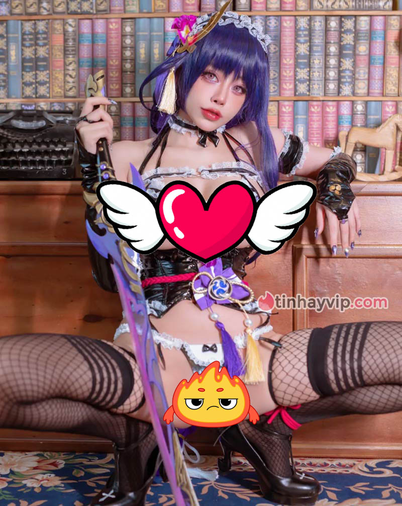 Byoru cosplay Raiden Shogun 18+ bóng bẩy cực khét Byoru cosplay Raiden 18+ 8