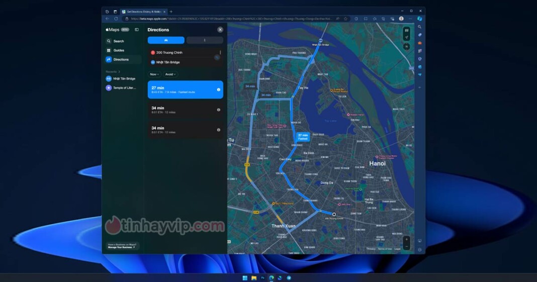 Apple Maps phiên bản web đã chính thức ra mắt