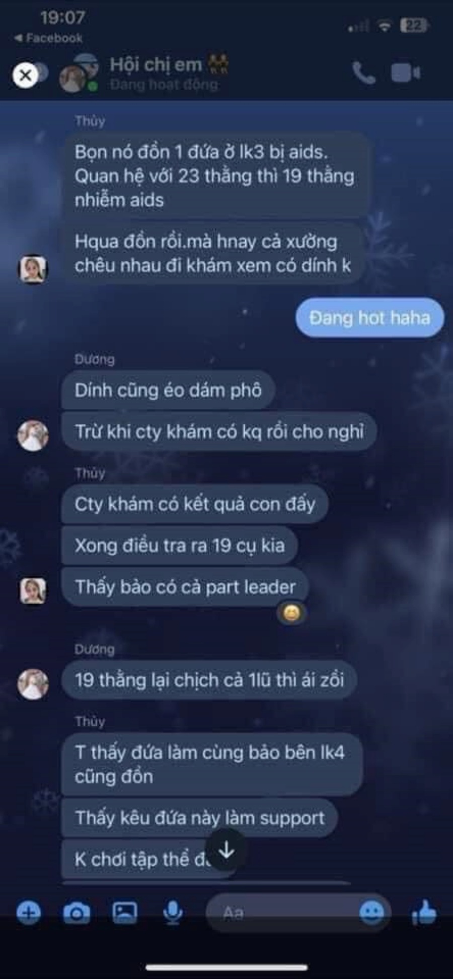 Danh sách công nhân dương tính HIV tại SS Thái Nguyên 