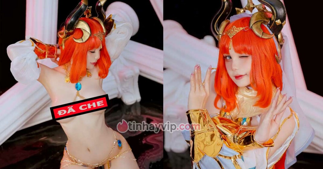 Joyce Lin2x cosplay Nilou 18+, lộ hàng, khỏa thân