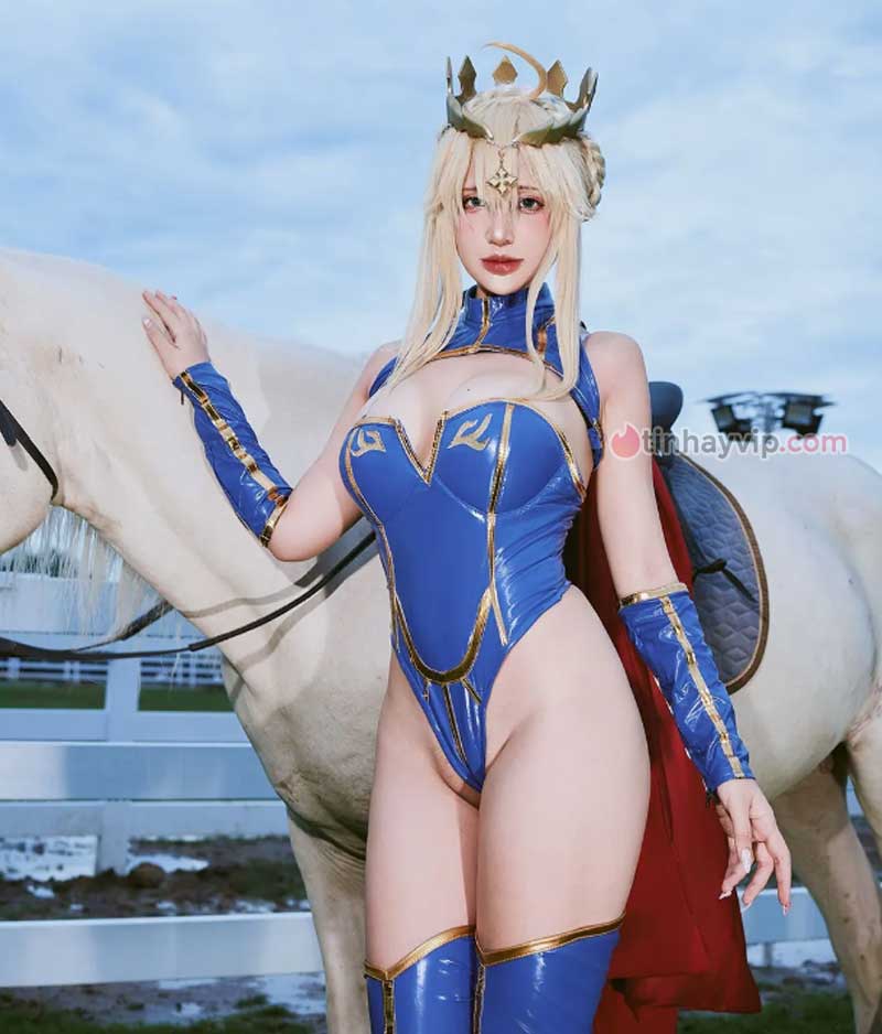 Puypuy Chan cosplay Lancer sexy 1