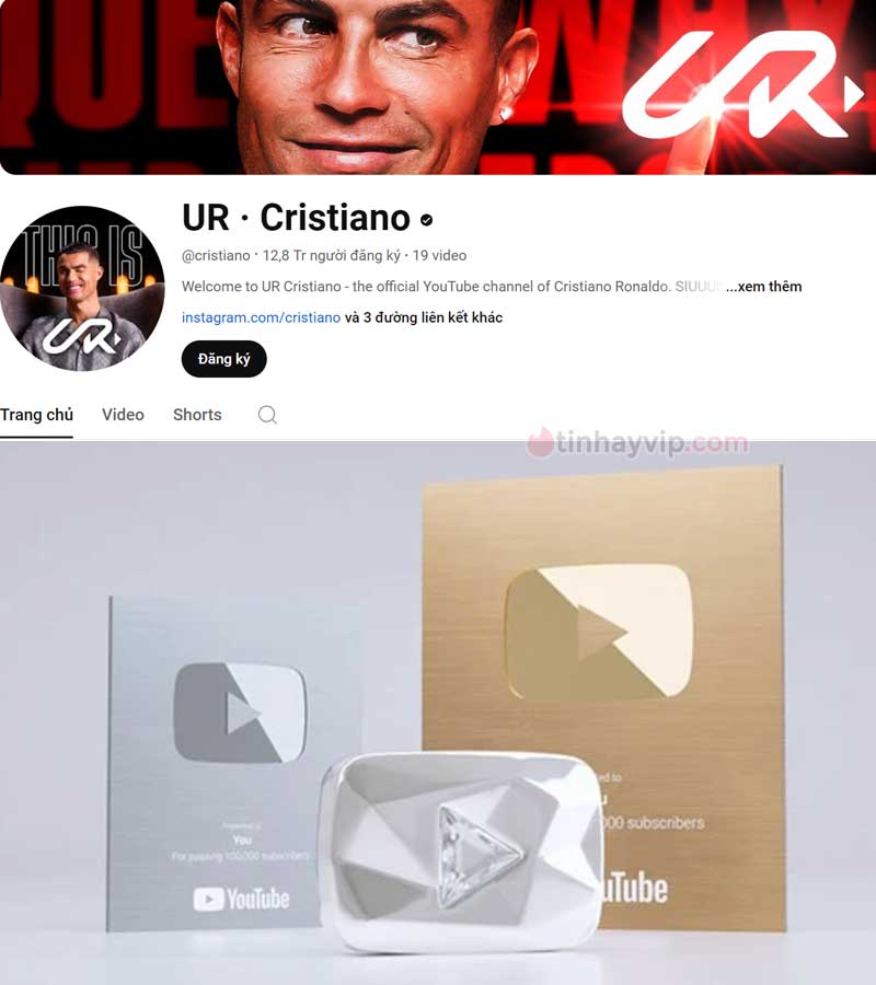 Ronaldo phá kỷ lục Youtube