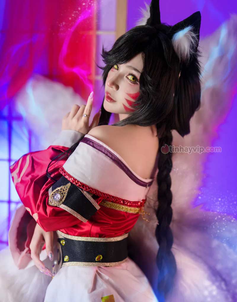 Umeko J cosplay Ahri LOL 10