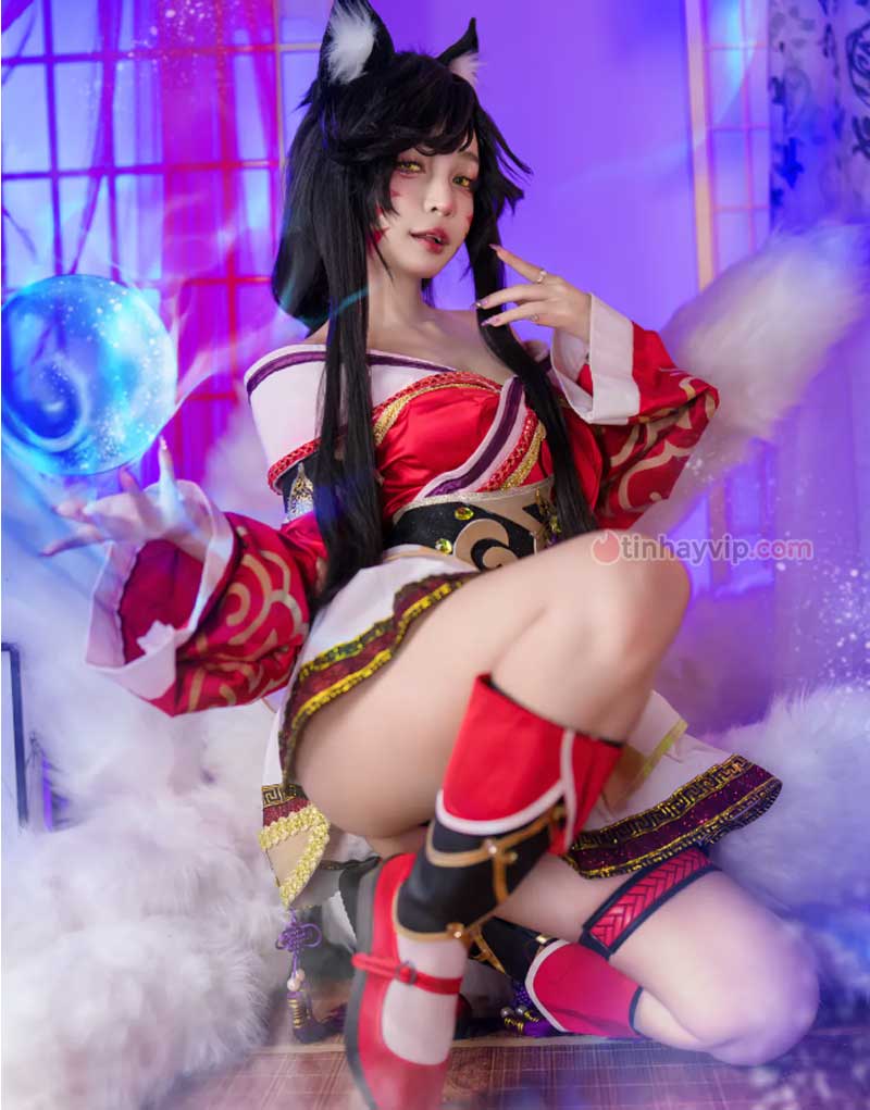 Umeko J cosplay Ahri LOL 9