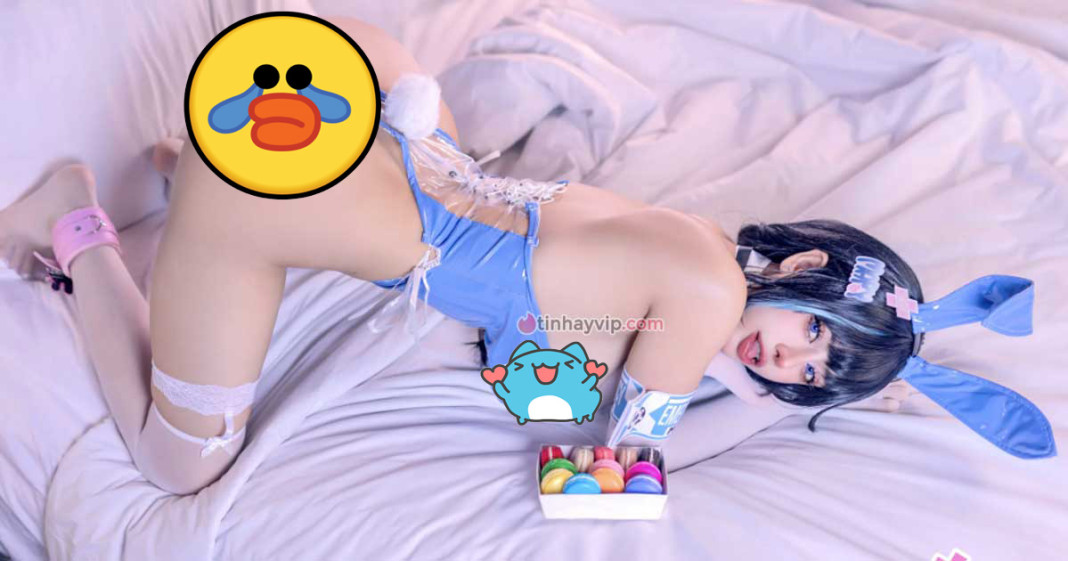 Byoru cosplay Mary NIKKE 18+ bunny xuyên thấu lộ hàng
