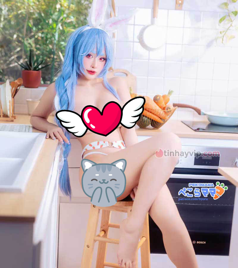 Byoru cosplay Pekomama 18+ khiến người xem đỏ mặt Byoru cosplay Pekomama 18+