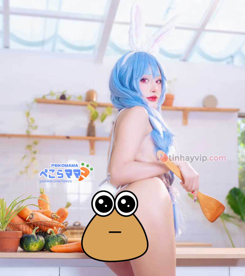 Byoru cosplay Pekomama 18+ khiến người xem đỏ mặt Byoru cosplay Pekomama 18+