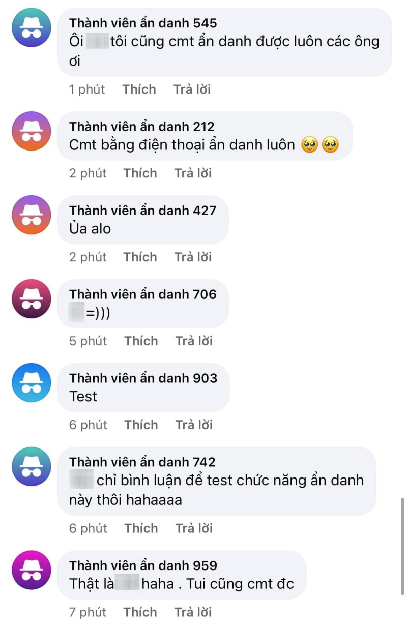 Tính năng bình luận ẩn danh của Facebook chính thức ra mắt