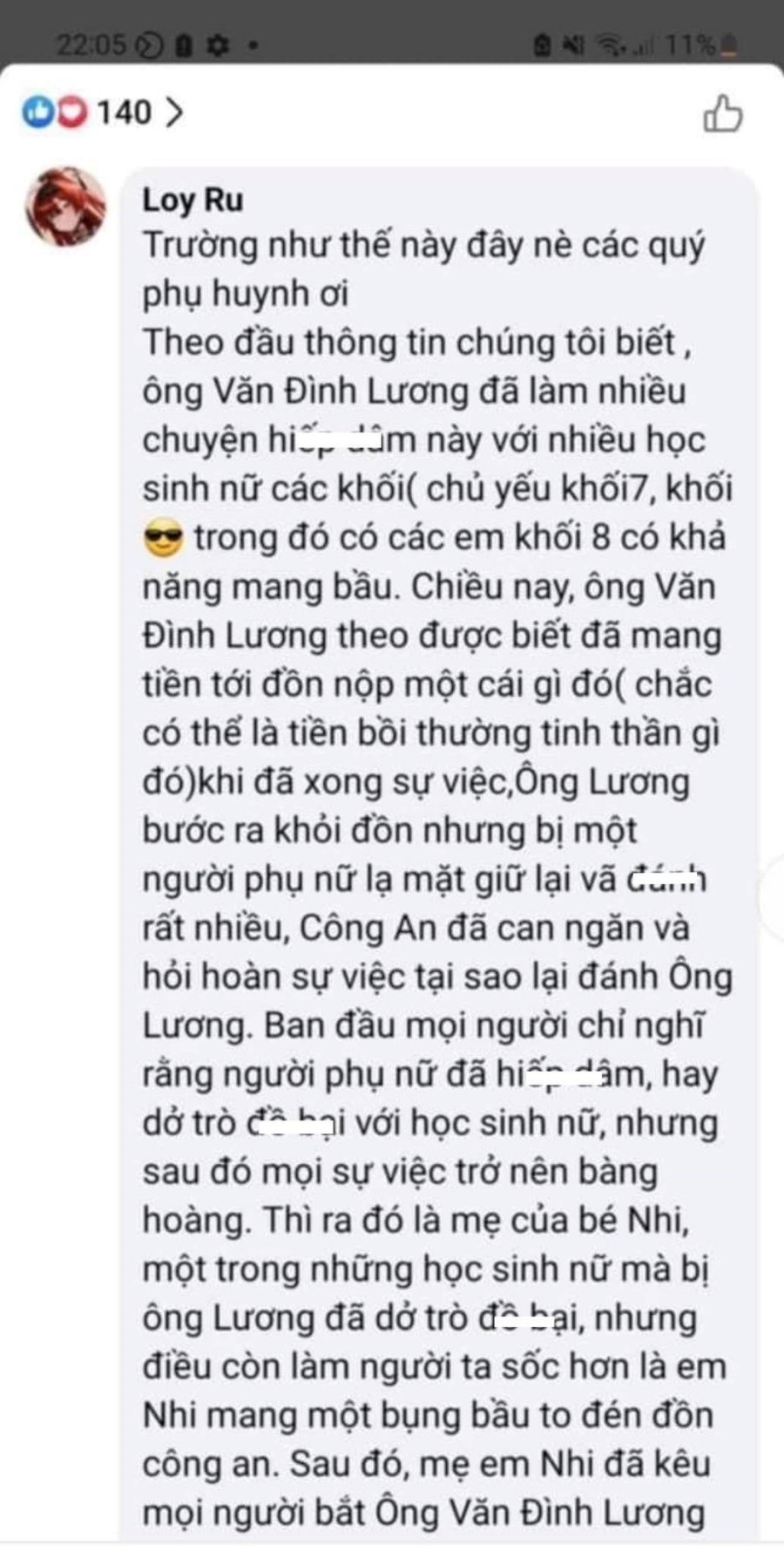 Công an vào cuộc điều tra vụ nữ sinh lớp 8 mang thai đôi với thầy giáo tại Bình Dương 