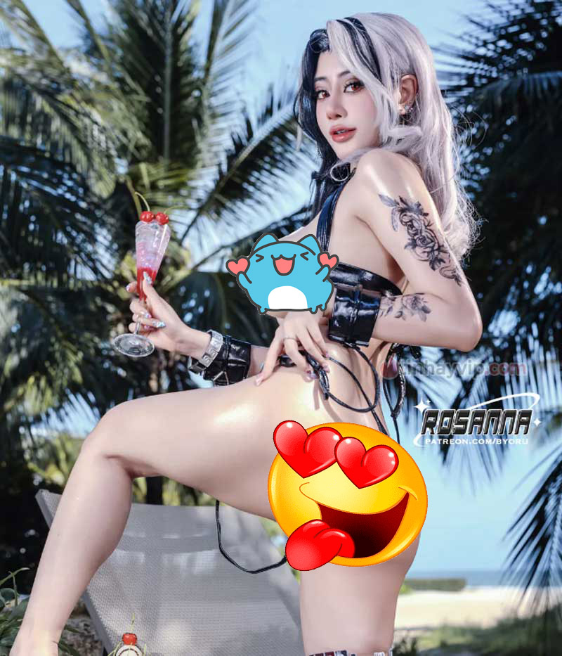 Byoru cosplay Rosanna NIKKE 18+ lộ hàng cực khét Byoru cosplay Rosanna 18+