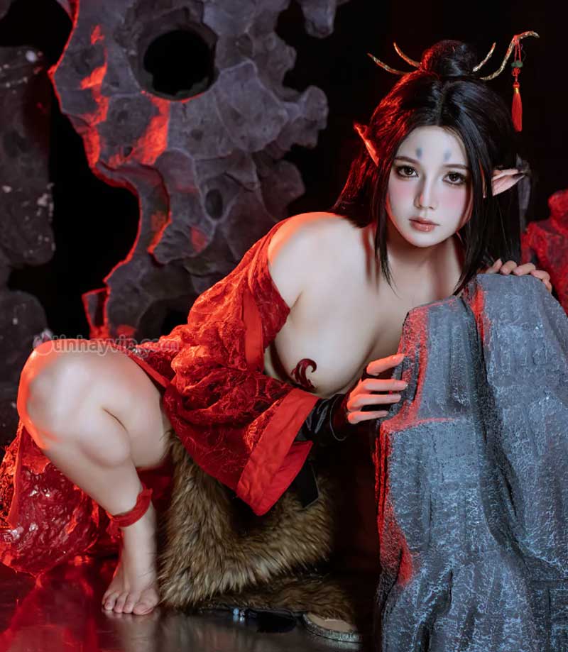 Qiyuemiaozi cosplay Pingping 18+