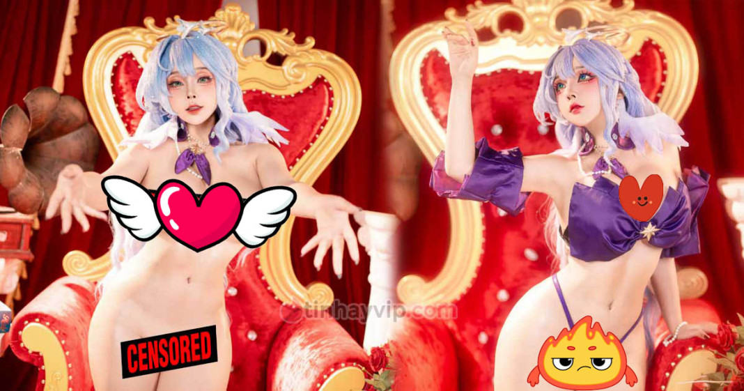 Saya Momo cosplay Robin Honkai Star Rail 18+ nude