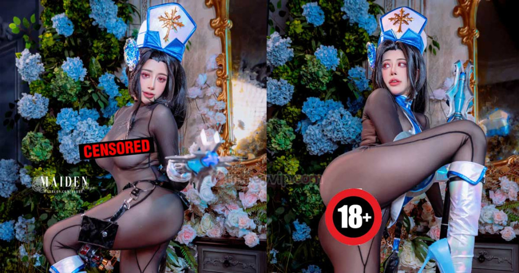 Byoru cosplay Maiden Ice Rose 18+ xuyên thấu khỏa thân