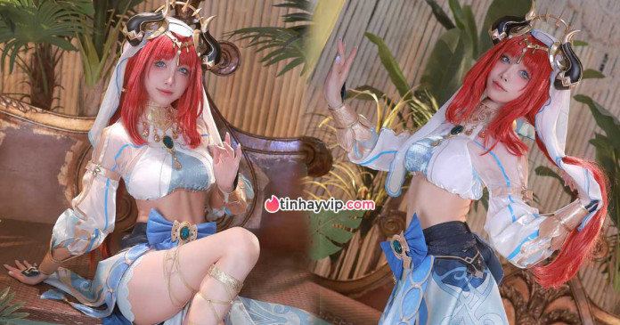 aqua-cosplay-nilou-genshin-impact-18-khoe-noi-y-000 Aqua cosplay Nilou Genshin Impact 18+ khoe nội y khét lẹt