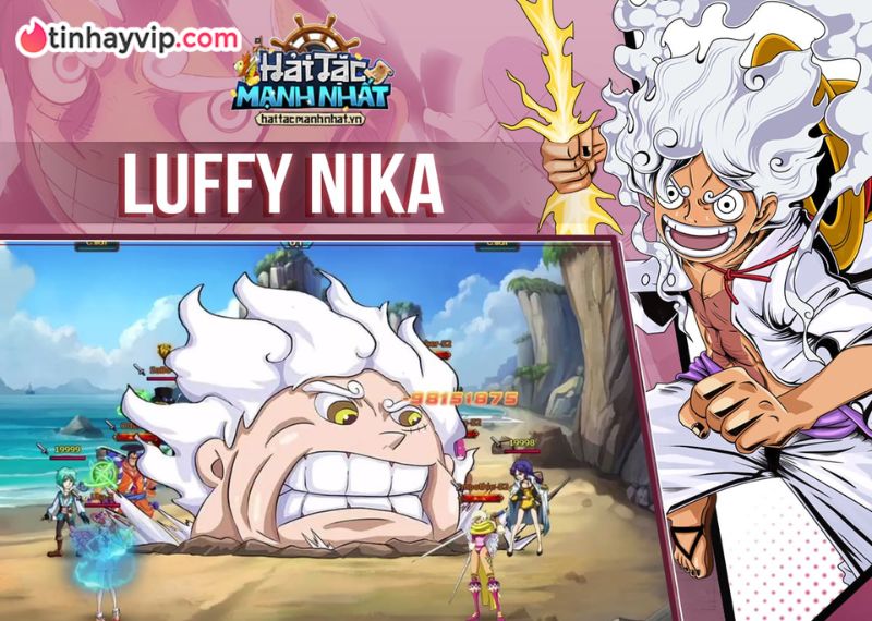 Nhân vật Luffy Nika phiên bản "Thần Mặt Trời".