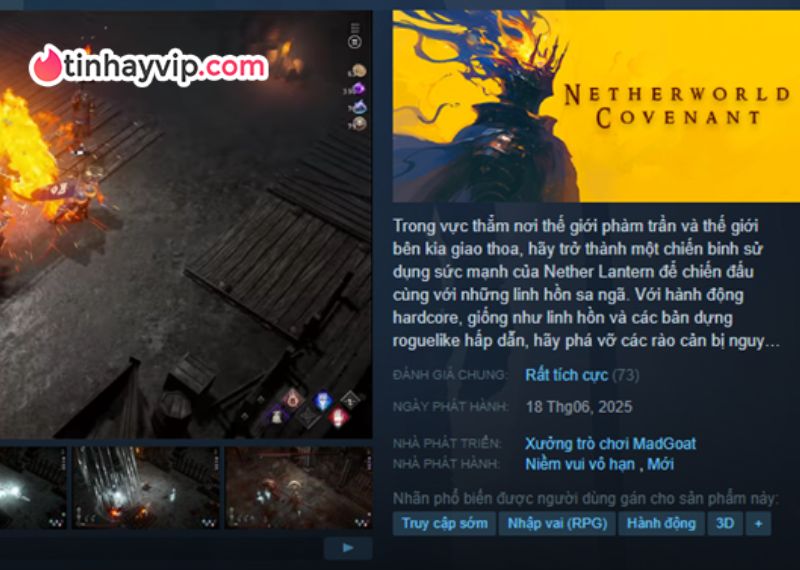 Trải nghiệm chiến đấu khốc liệt trong Netherworld Covenant.