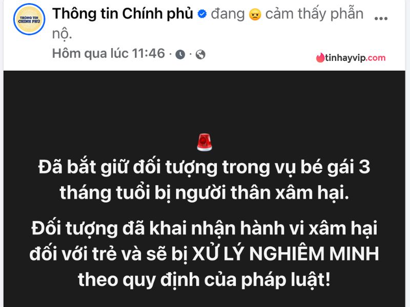 vụ xâm hại bé 3 tháng tuổi