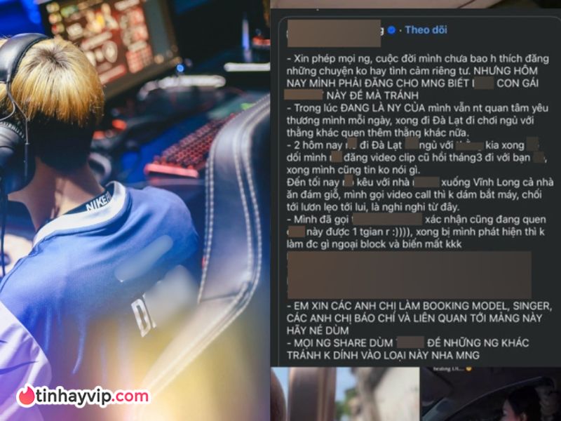 Cựu xạ thủ GAM Esports tố người yêu cũ "cắm sừng"