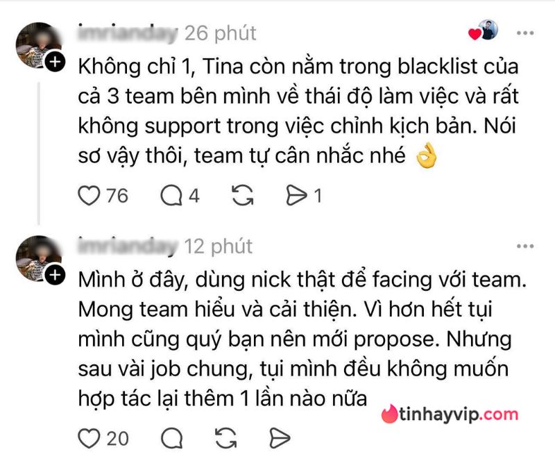 TikToker triệu fan Tina Thảo Thi vướng tranh cãi lớn