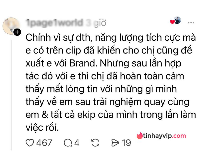 TikToker triệu fan Tina Thảo Thi vướng tranh cãi lớn
