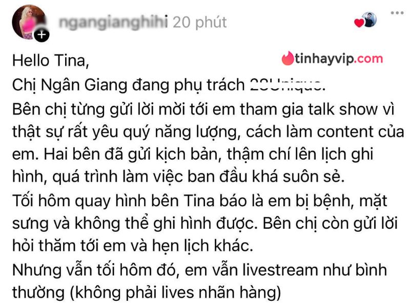 TikToker triệu fan Tina Thảo Thi vướng tranh cãi lớn