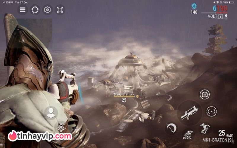 Warframe Mobile trên Android không phải bản rút gọn.