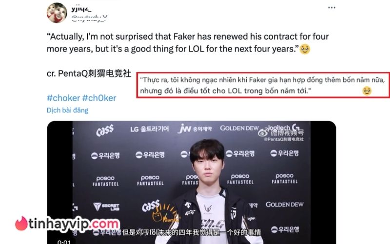 Chovy: "Không bất ngờ, nhưng là điều tốt cho LMHT".