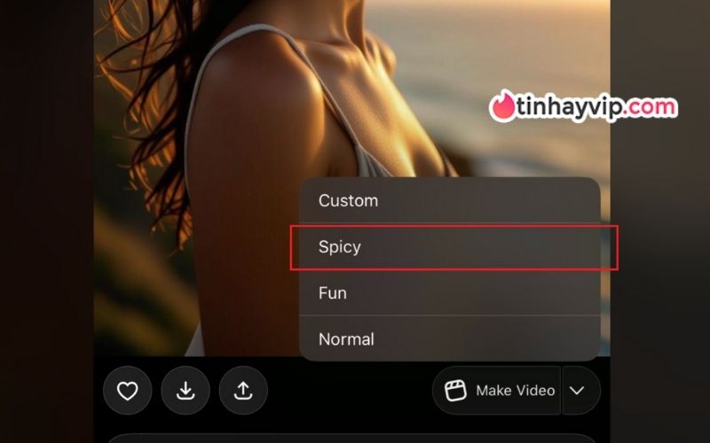 Chế độ "ẩn" của Grok Imagine.