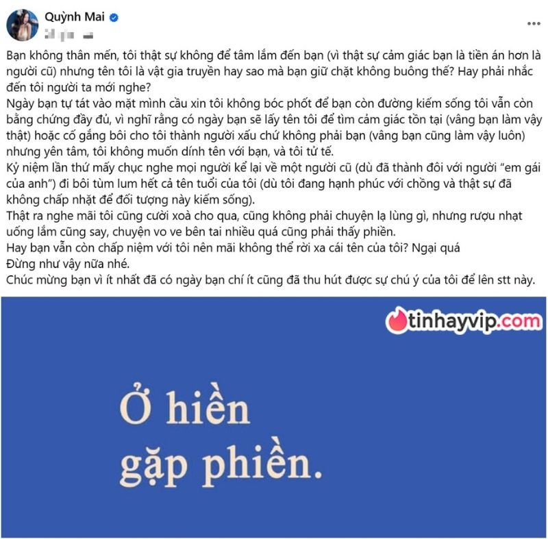 Cảnh báo cuối cùng từ Mai Dora