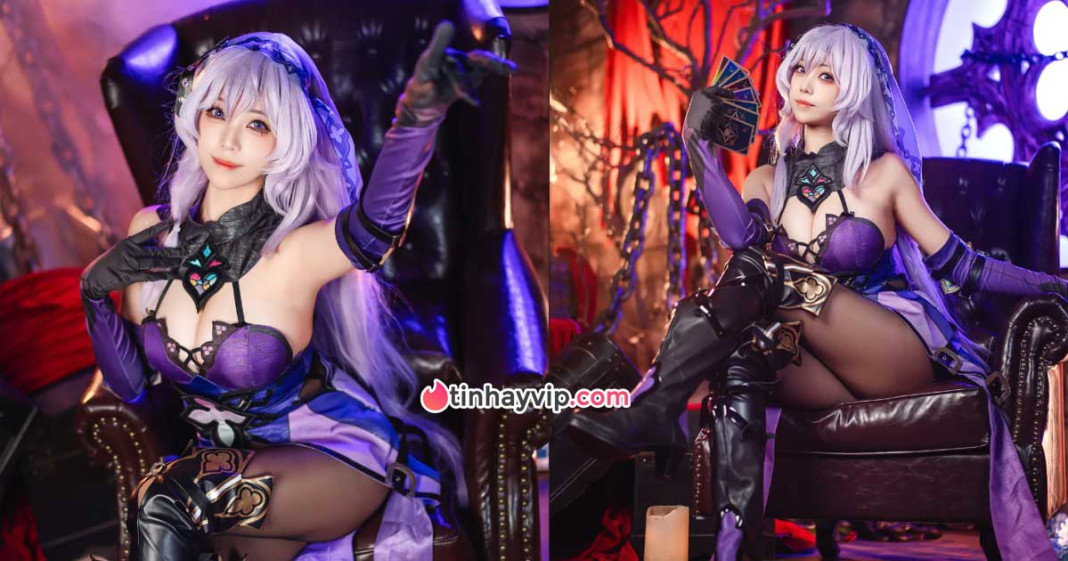 Meeu cosplay Black Swan Honkai Star Rail 18+