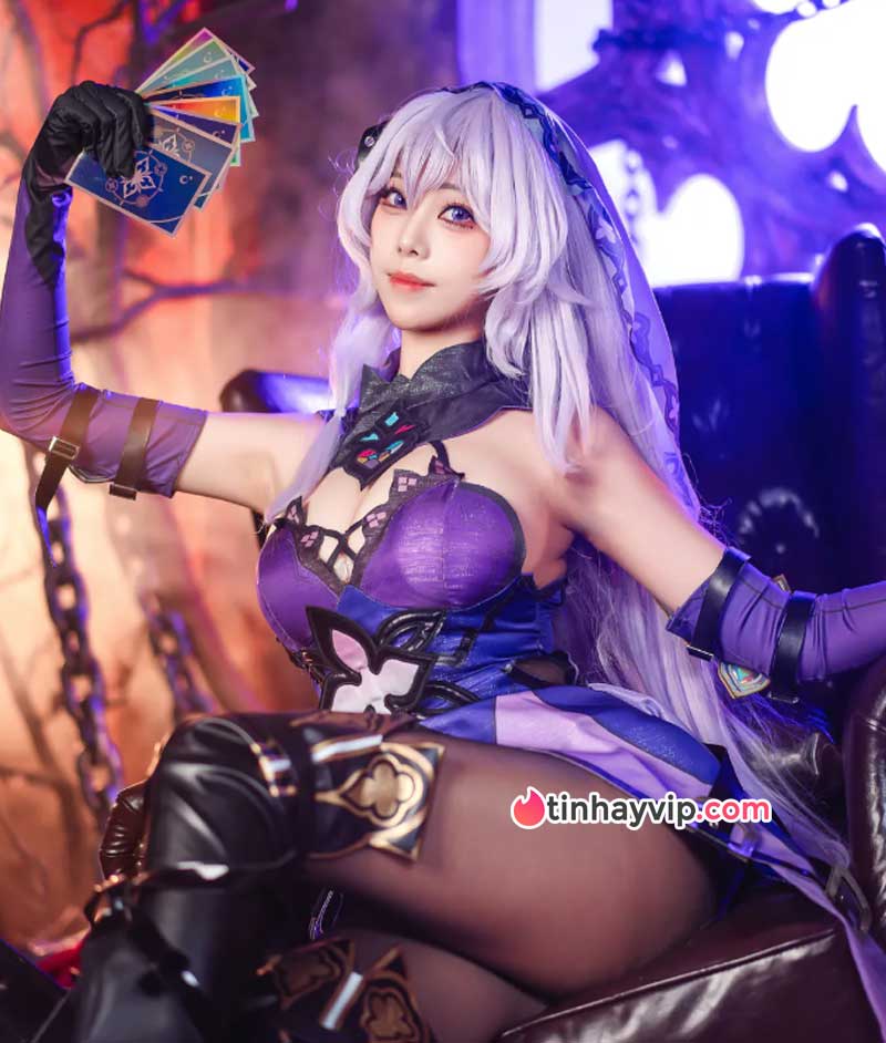 Meeu cosplay Black Swan Honkai Star Rail 18+