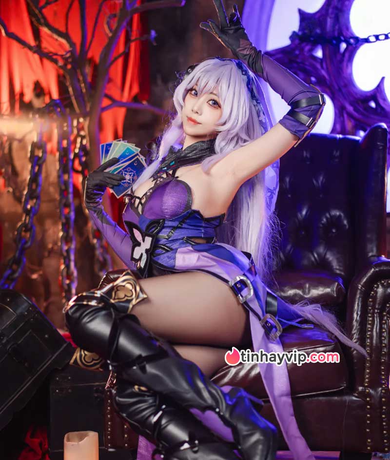Meeu cosplay Black Swan Honkai Star Rail 18+