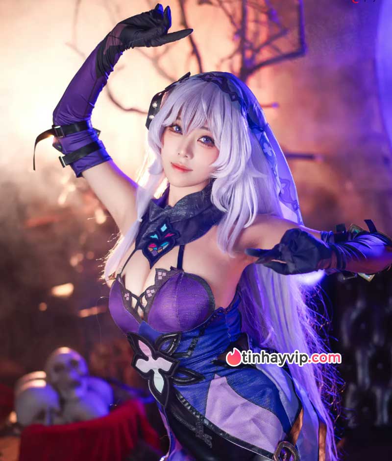 Meeu cosplay Black Swan Honkai Star Rail 18+