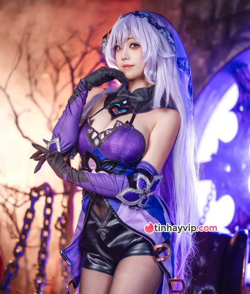Meeu cosplay Black Swan Honkai Star Rail 18+