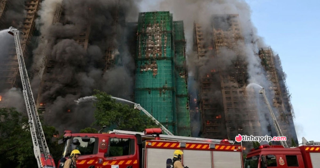 Cháy chung cư ở Hong Kong hơn 200 người mất tích