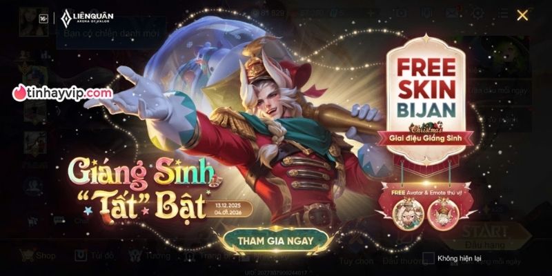 Sự kiện Giáng Sinh Liên Quân Mobile với nhiều quà hấp dẫn