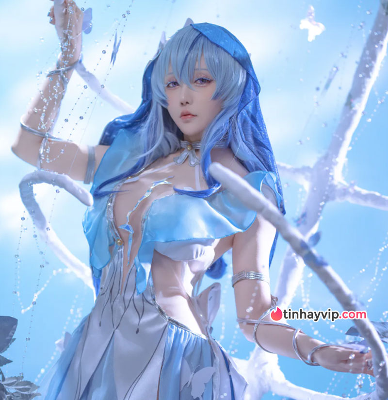 Hoshilily cosplay The Shorekeeper Wuthering Waves 18+