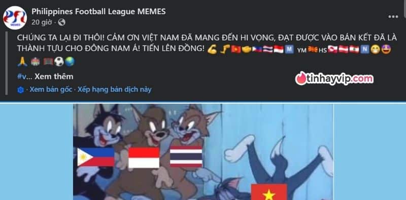 Meme từ Philippines sau trận U23 Việt Nam vs U23 Trung Quốc