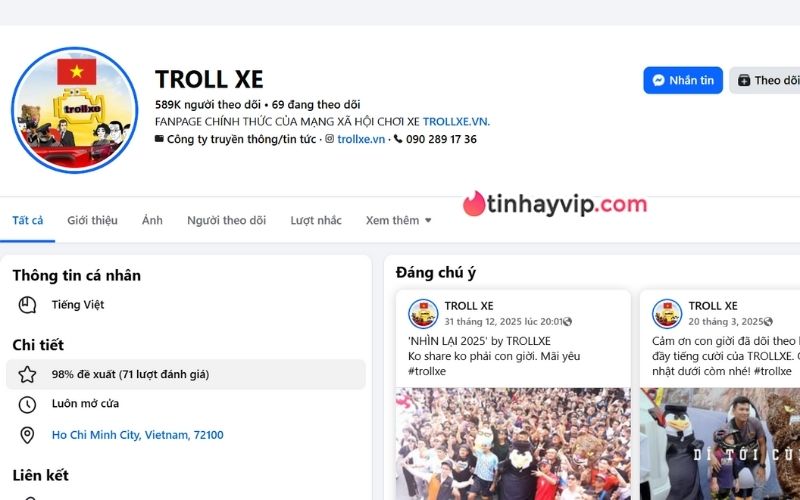 Tin TROLL XE "lục đục nội bộ" và phản hồi từ website chính thức