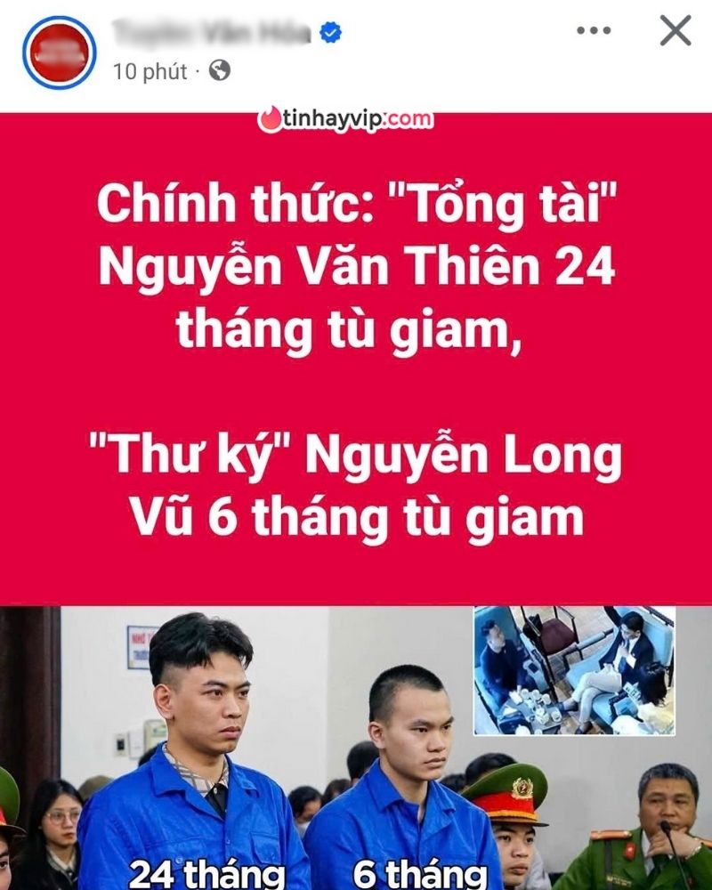 Chính thức: "Tổng tài" Nguyễn Văn Thiên bị tuyên án 2 năm tù Mở lại phiên tòa xét xử "tổng tài" Nguyễn Văn Thiên 30/01