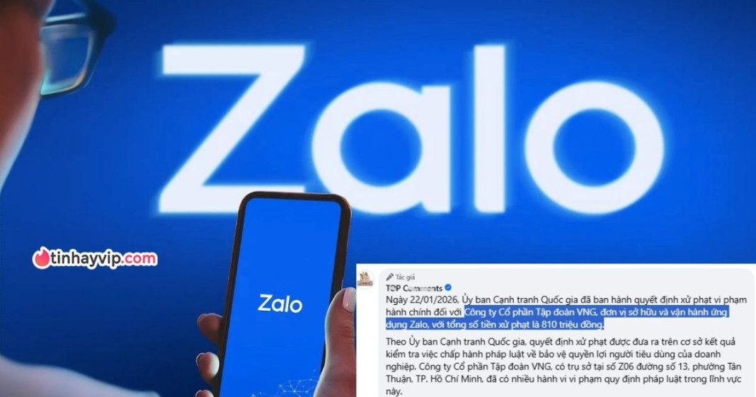 Zalo bị phạt 810 triệu đồng vì hàng loạt vi phạm