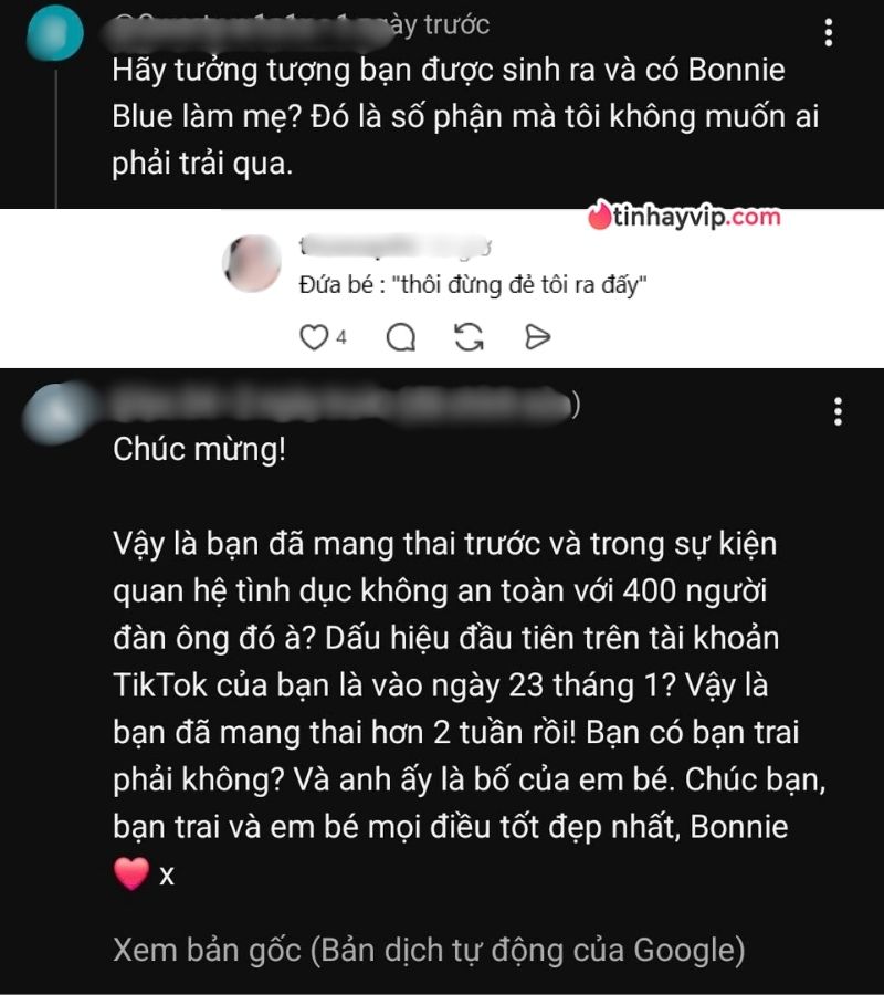 Sốc: Diễn viên "phim người lớn" Bonnie Blue xác nhận mang thai sau khi QHTD với hơn 400 người đàn ông Bonnie Blue xác nhận mang thai với 400 người đàn ông!