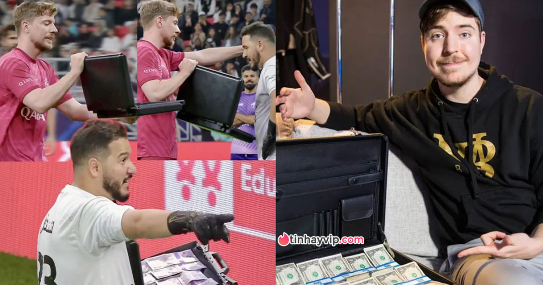 Mr Beast trả 10000 USD cho thủ môn bỏ khung thành