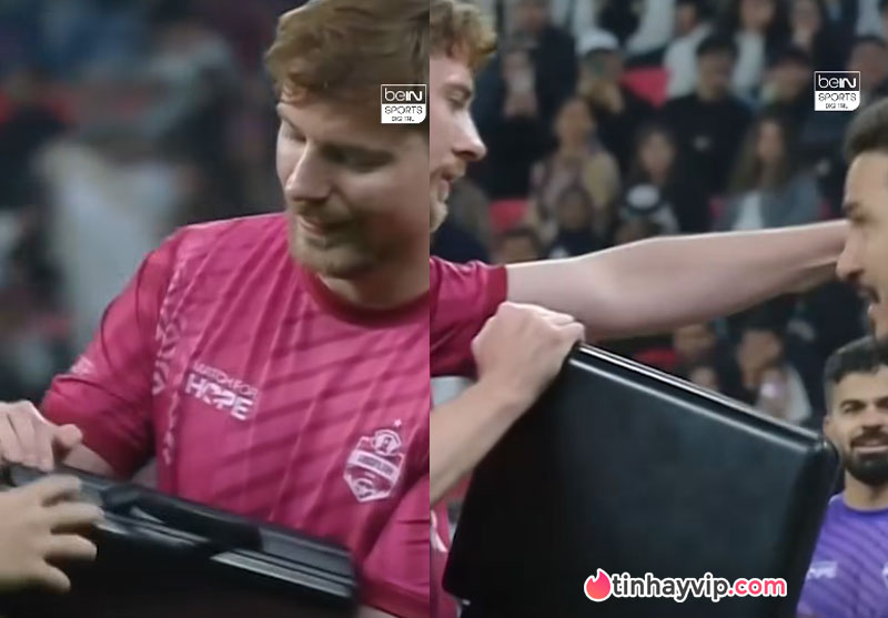 Mr Beast trả 10.000 USD cho thủ môn bỏ khung thành Mr Beast cho tiền thủ môn bán độ