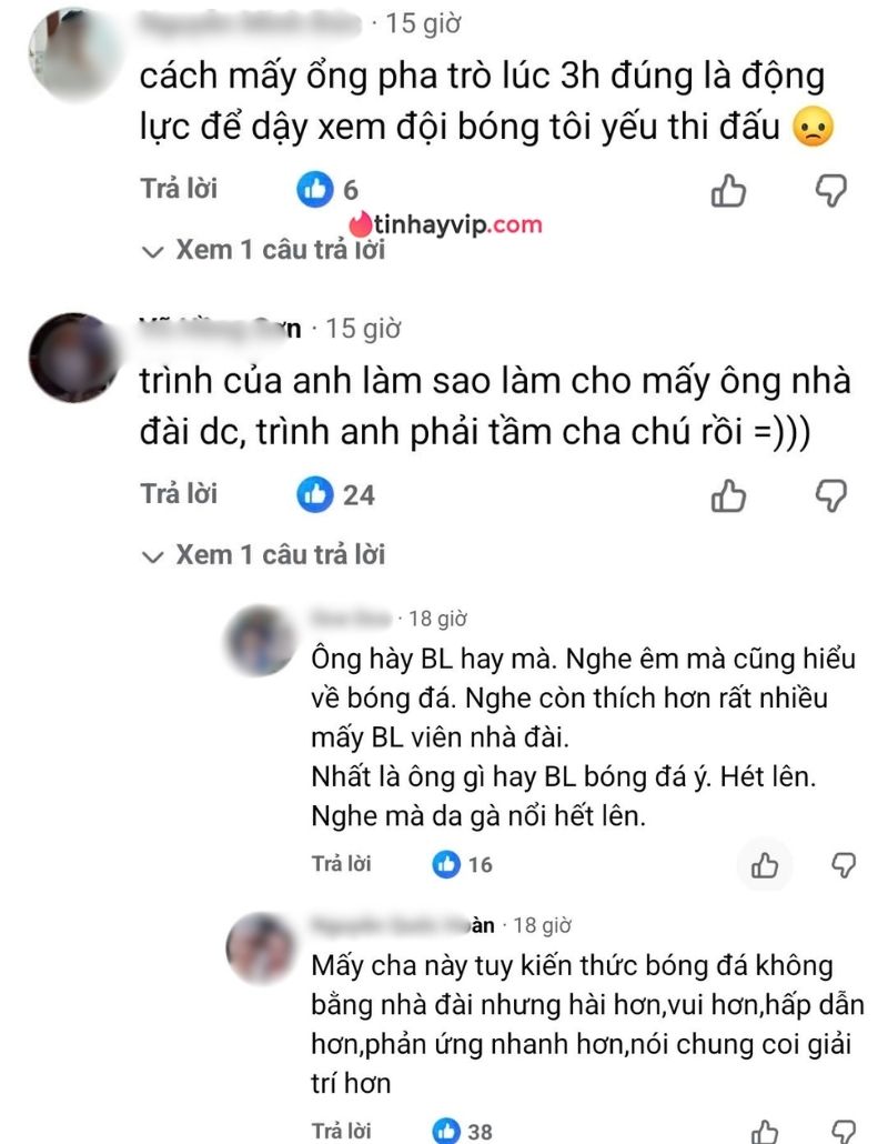 Vụ Xôi Lạc TV chưa hạ nhiệt, netizen so sánh chất lượng BLV