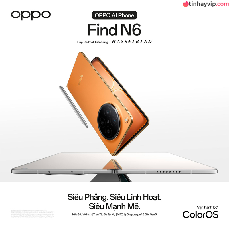 Oppo Find N6: Đỉnh cao đa nhiệm Free-Flow Window chưa từng có