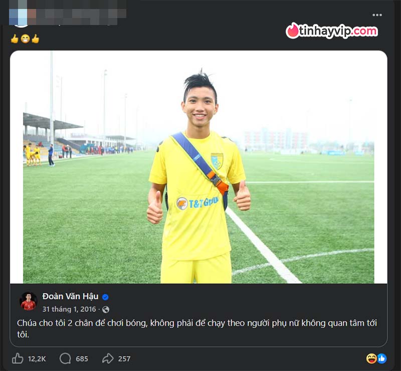 Đoàn Văn Hậu trở thành tâm điểm chú ý vì lộ tin nhắn với cô gái đã có bạn trai trên mạng doan-van-hau-bi-lo-nhan-tin-voi-gai-da-co-nguoi-yeu